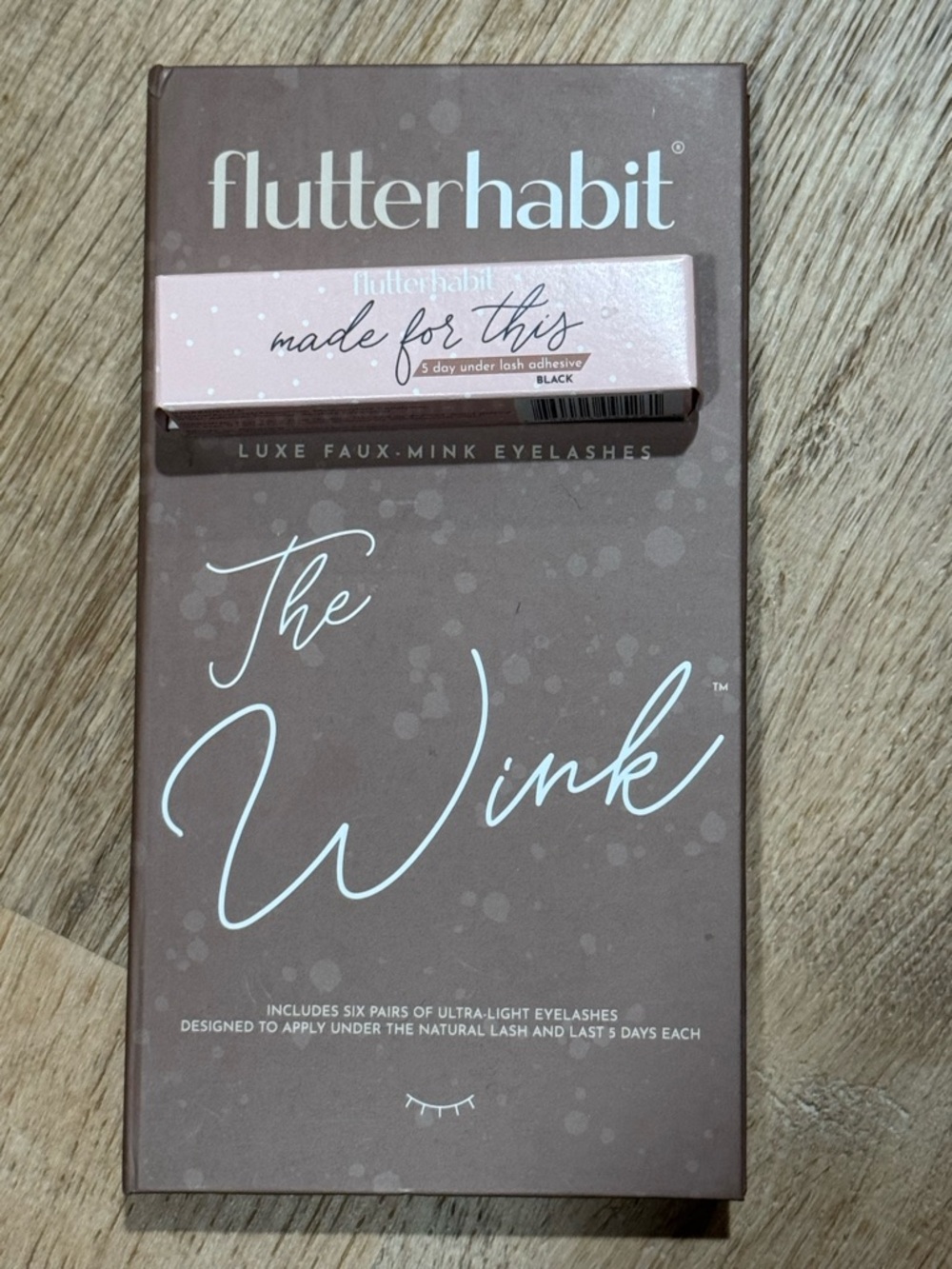 NEW Flutterhabit The Wink Faux Lashes and Made for This Lash Adhesive
